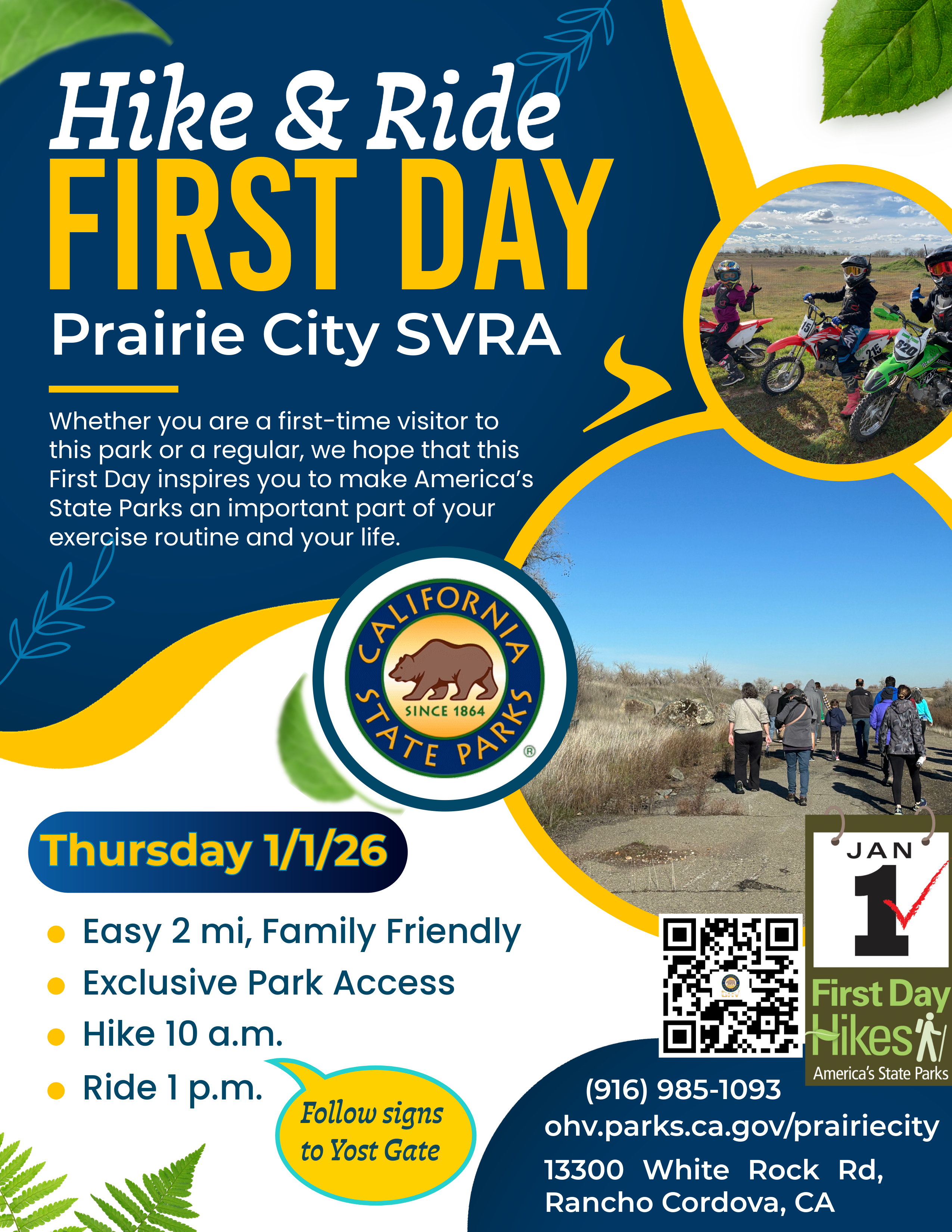 First Day Hike & Ride Flyer